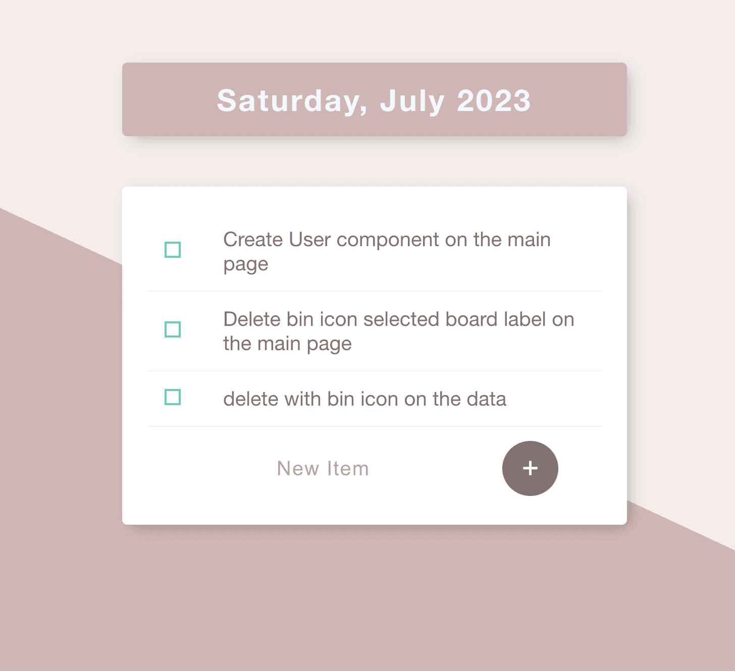 To Do List App